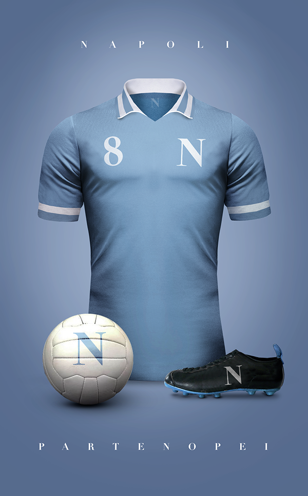 Naples maillot foot vintage